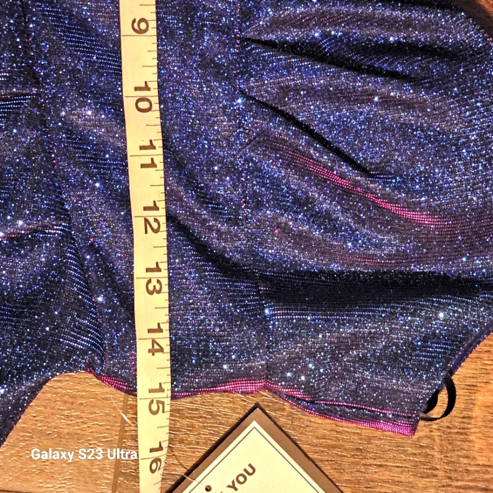 Juniors' Glitter-Knit Skater Party Dress - Picture 8 of 13